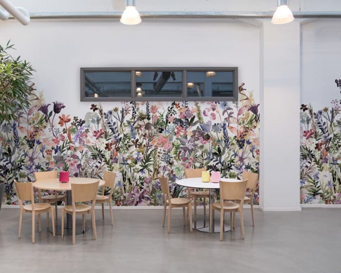 Rebel Walls May Meadow Pastel Wallpaper on Wall