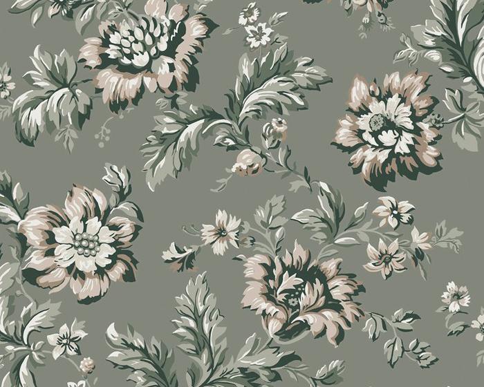 Sandberg Rosenholm Forest Green 407-38 Wallpaper