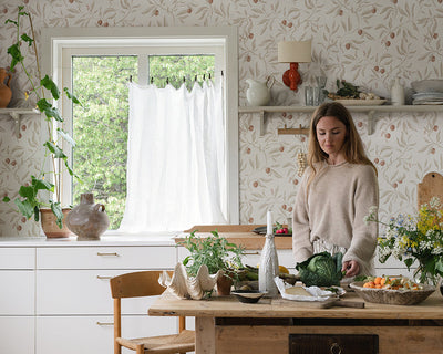 Sandberg Vinnie Wallpaper in a kitchen