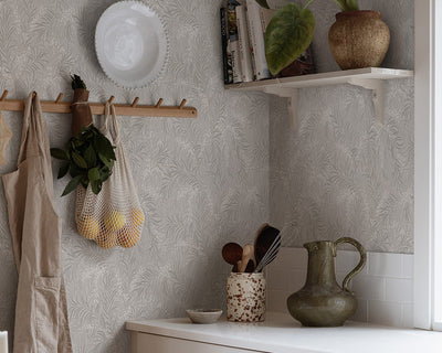 Sandberg Idun Wallpaper in a kitchen