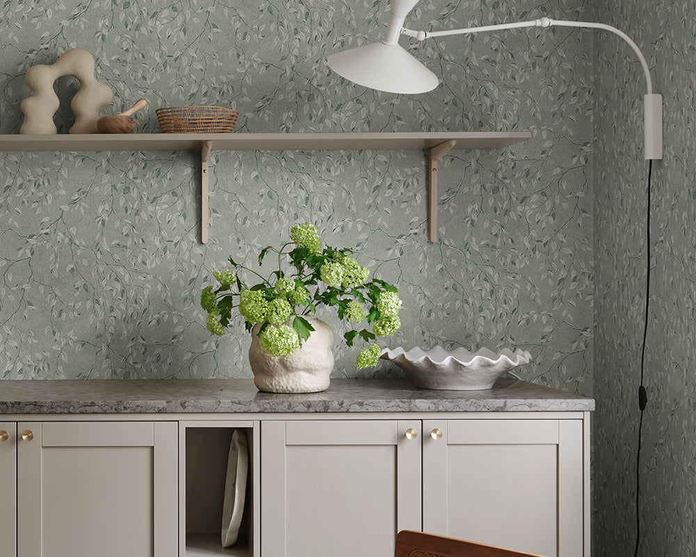 Sandberg Lise Wallpaper in a kitchen
