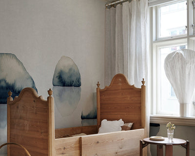 Sandberg Spegel Wallpaper in a bedroom