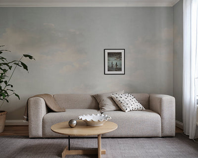 Sandberg Moln Wallpaper in a living room