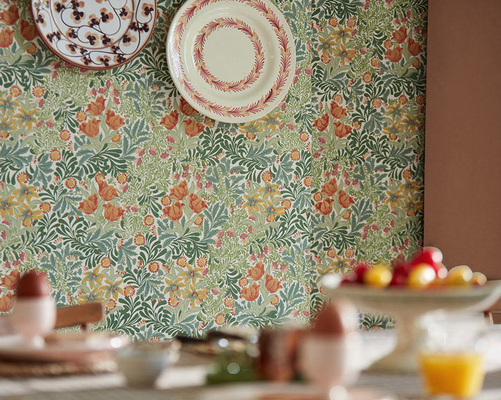 Morris & Co Bower Wallpaper in a home
