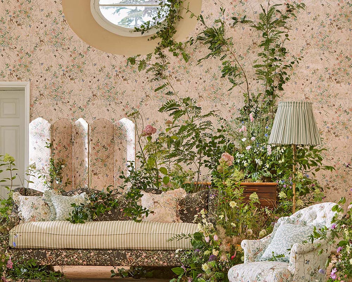 Sanderson Bambi Wallpaper on a wall in a living space
