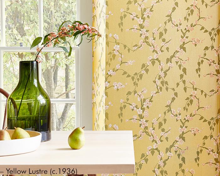 Little Greene Sakura Yellow Lustre 0247SAYELLO Wallpaper