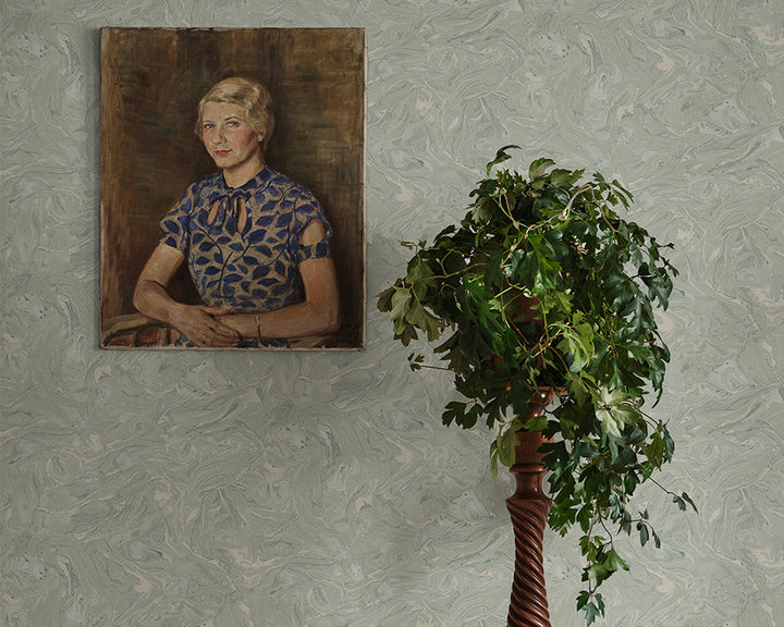 Sandberg Marion Sage Green Wallpaper