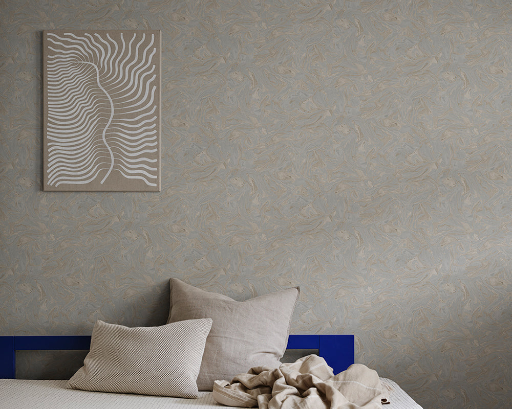 Sandberg Marion Misty Blue Wallpaper