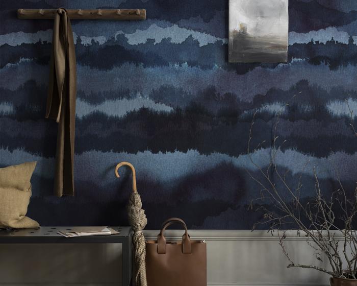 Sandberg Midnatt Dark Blue 637-04 Wallpaper