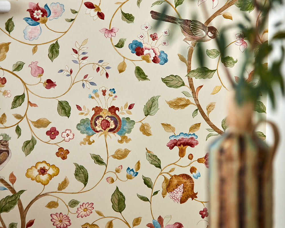 Sanderson Aril's Garden Wallpaper in detail