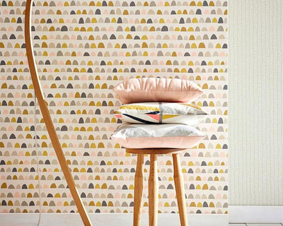 Scion Priya Blush/Honey/Linen 111299 Wallpaper