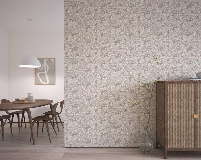 Scion Kelda Pewter 112617 Wallpaper