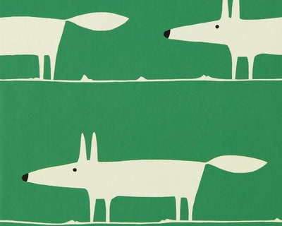 Scion Mr Fox Wallpaper Mint Leaf Wallpaper 112793