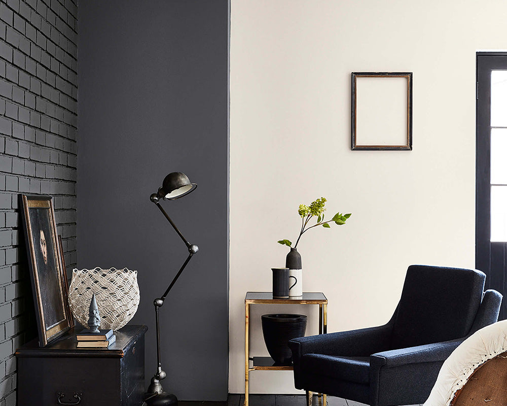 Little Greene Slaked Lime 105 Paint on living room walls