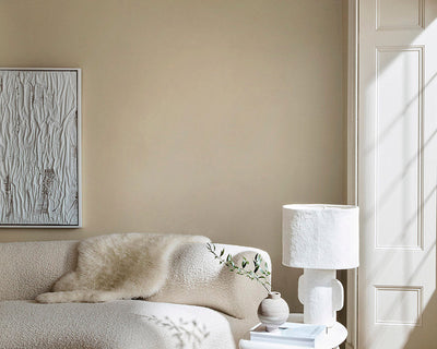 Little Greene Silent White Deep 331 Paint in a room