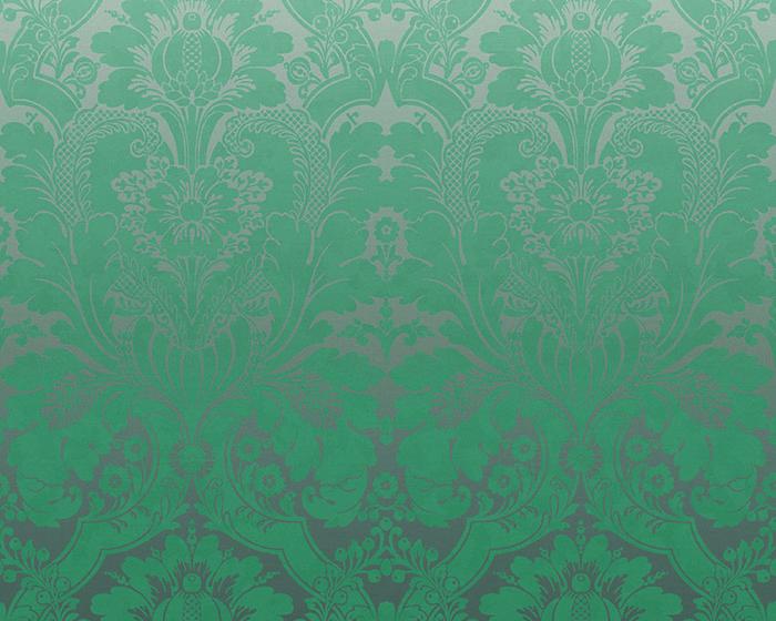Little Greene St James's Park Teal Fade 0259SJTEALF Wallpaper