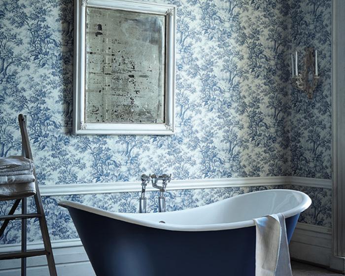 Little Greene Stag Toile Juniper 0248SGJUNIP Wallpaper