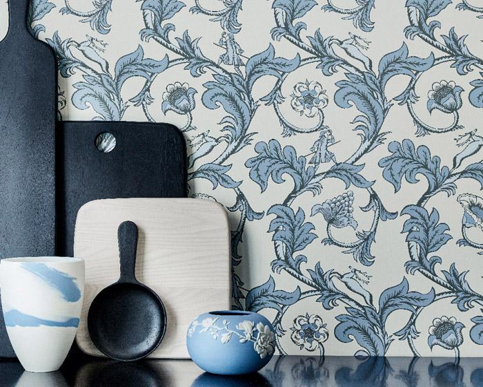 Little Greene Stag Trail Arsenic 0293ASISLAN Wallpaper