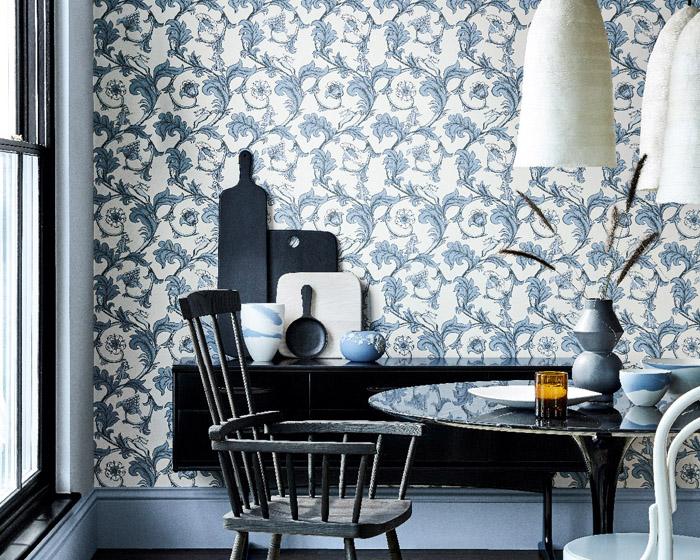 Little Greene Stag Trail Sterling 0293ASISLAN Wallpaper