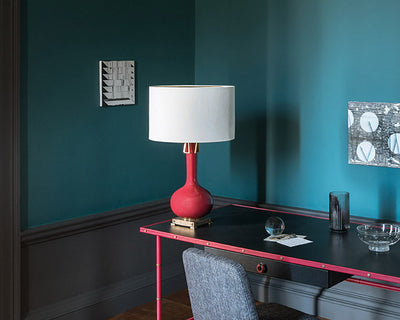 Paint & Paper Library Teal in a home office