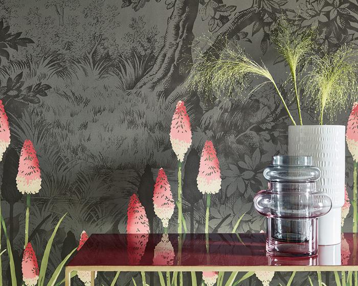 Little Greene Upper Brook Street Minuit 0251UBMINUI Wallpaper