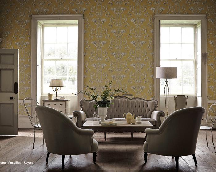 Little Greene Versailles Argent 0248VEARGEN Wallpaper