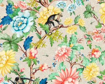 Clarke & Clarke Sapphire Garden Wallpaper 