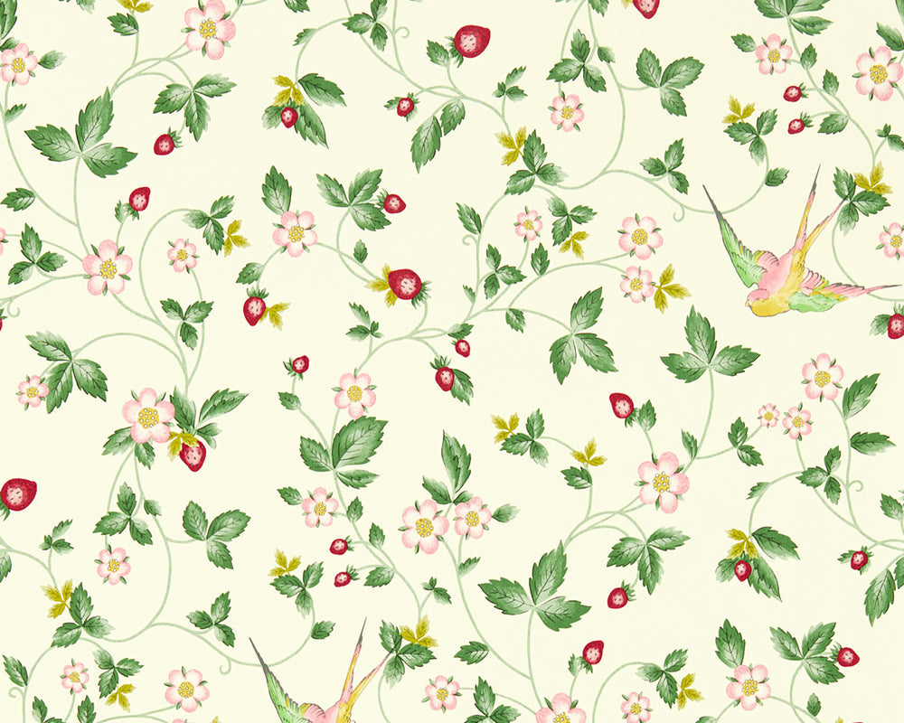 Clarke & Clarke Wild Strawberry Wallpaper