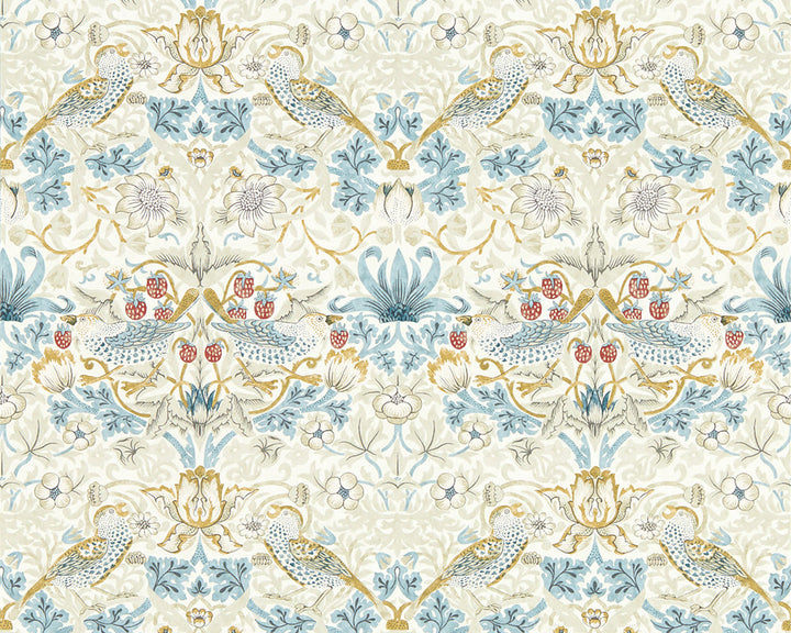 Clarke & Clarke Collaboration with William Morris Strawberry Thief Wallpaper