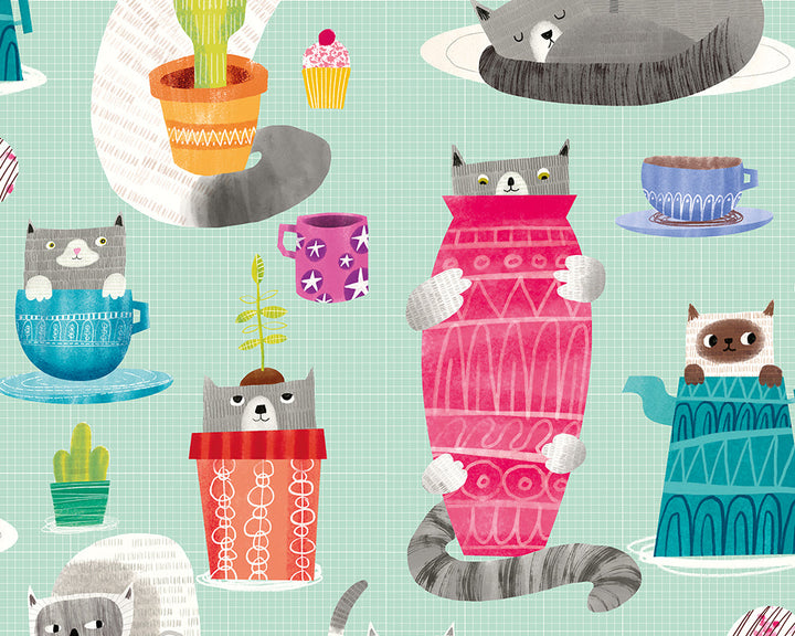 OHPOPSI Kitten Kaboodle Wallpaper