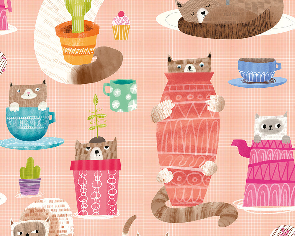 OHPOPSI Kitten Kaboodle Wallpaper