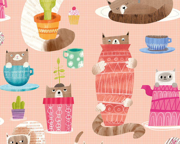 OHPOPSI Kitten Kaboodle Wallpaper