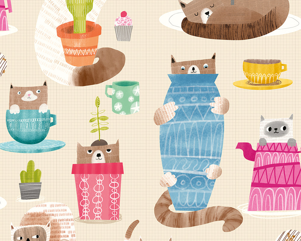 OHPOPSI Kitten Kaboodle Wallpaper