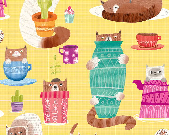 OHPOPSI Kitten Kaboodle Wallpaper
