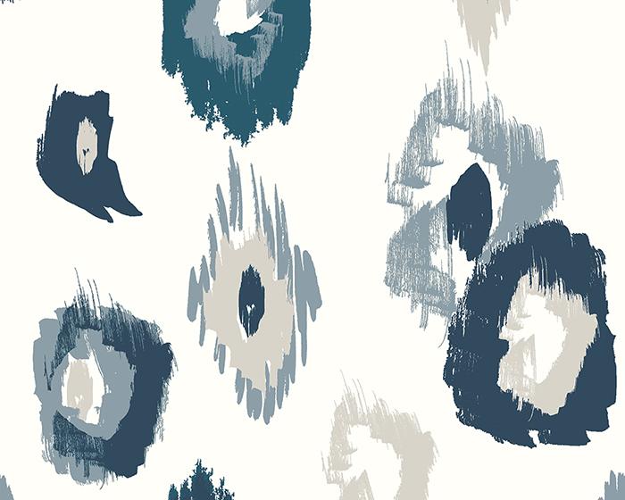 OHPOPSI Animal Ikat Wilderness White/Serpentine Wallpaper WLD53118W