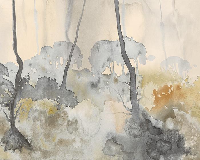 OHPOPSI Forest Seasons Slate & Linen Wallpaper WND50112M