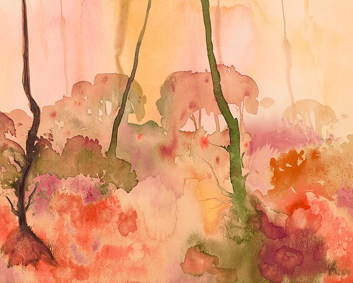 OHPOPSI Forest Seasons Paprika Wallpaper WND50115M