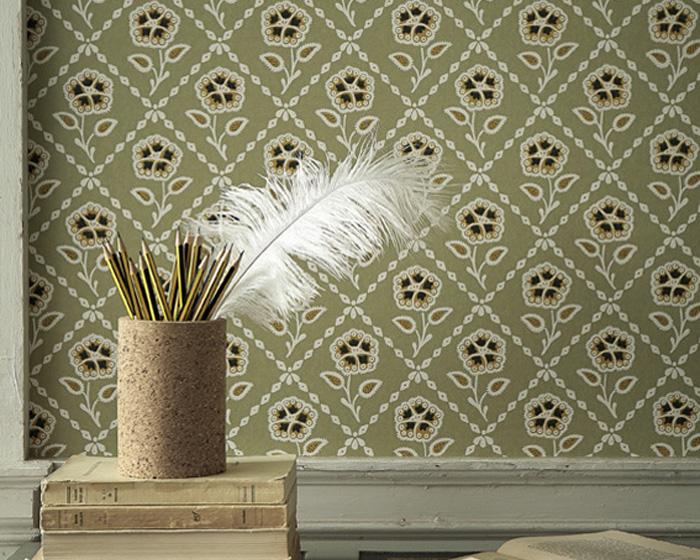 Little Greene Whitehall Cassis 0248WHCASSI Wallpaper