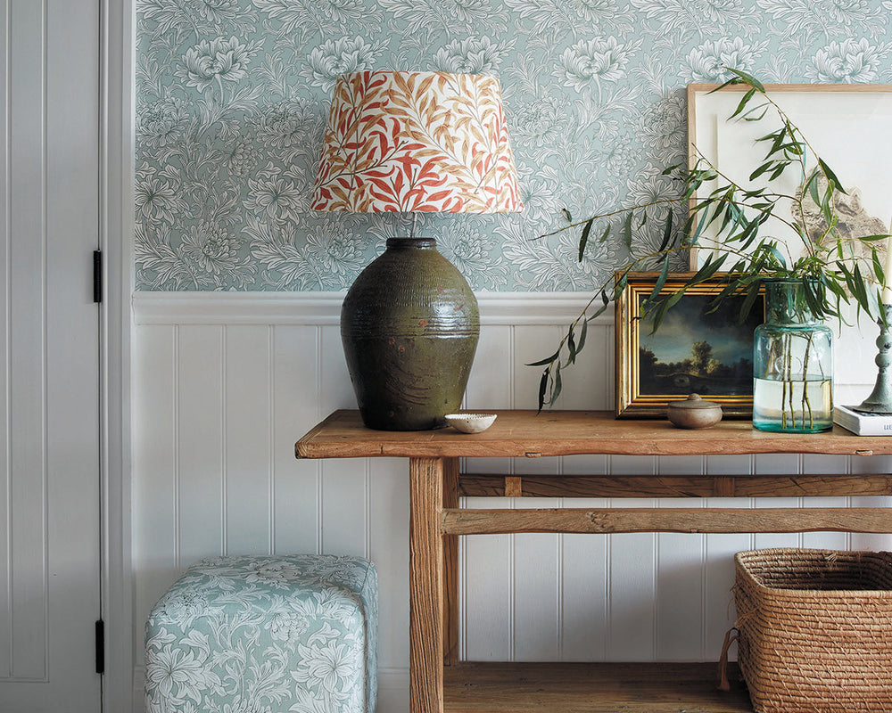 Morris & Co Chrysanthemum Wallpaper in Room