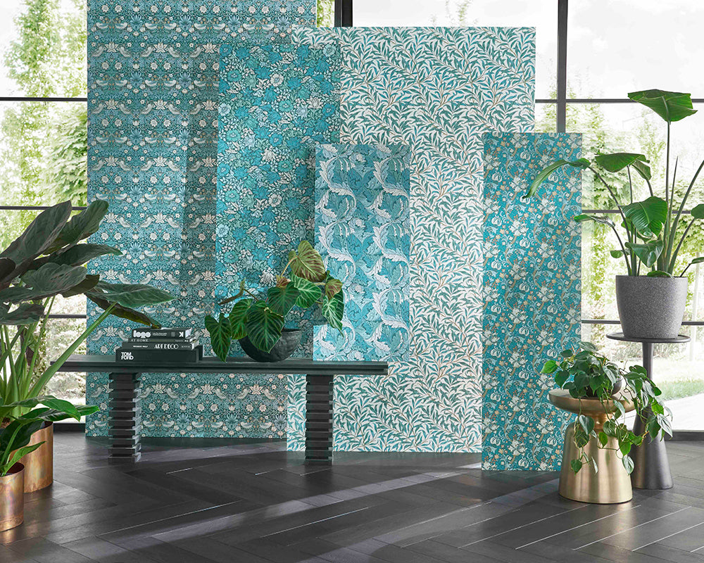 Clarke & Clarke collaboration with William Morris Acanthus Wallpaper 