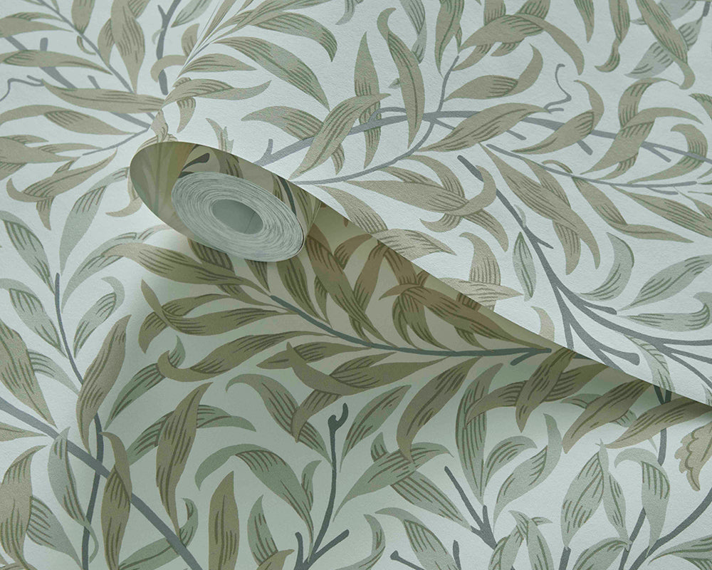 Clarke & Clarke collaboration with William Morris Willow Boughs Wallpaper