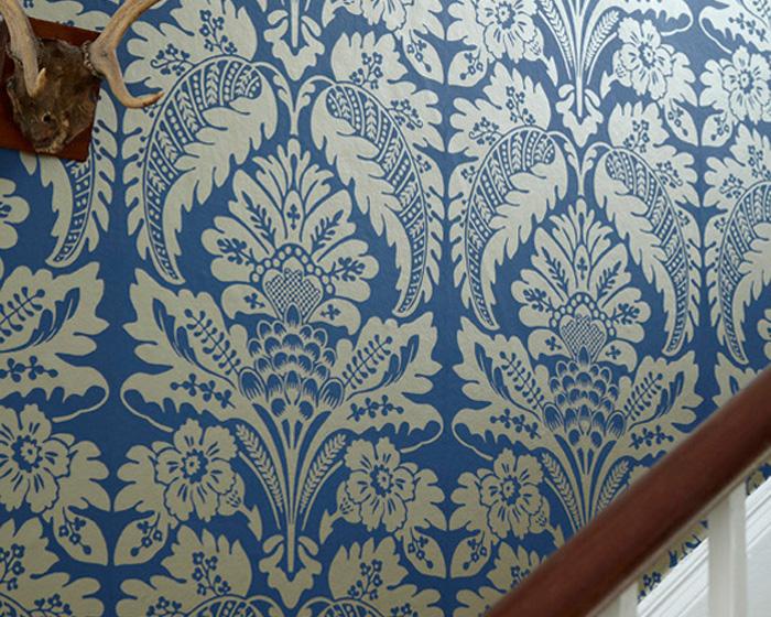 Little Greene Wilton Library Red 0282WLLIBRA Wallpaper
