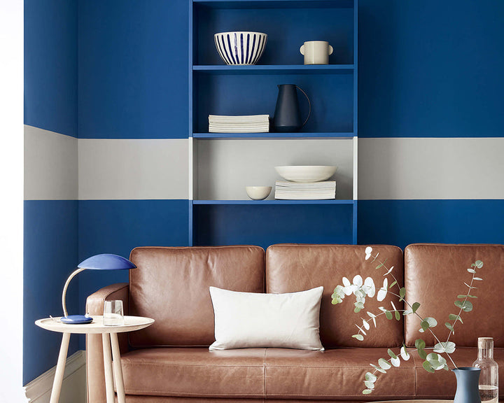 Little Greene Mazarine 256 Paint on living room walls