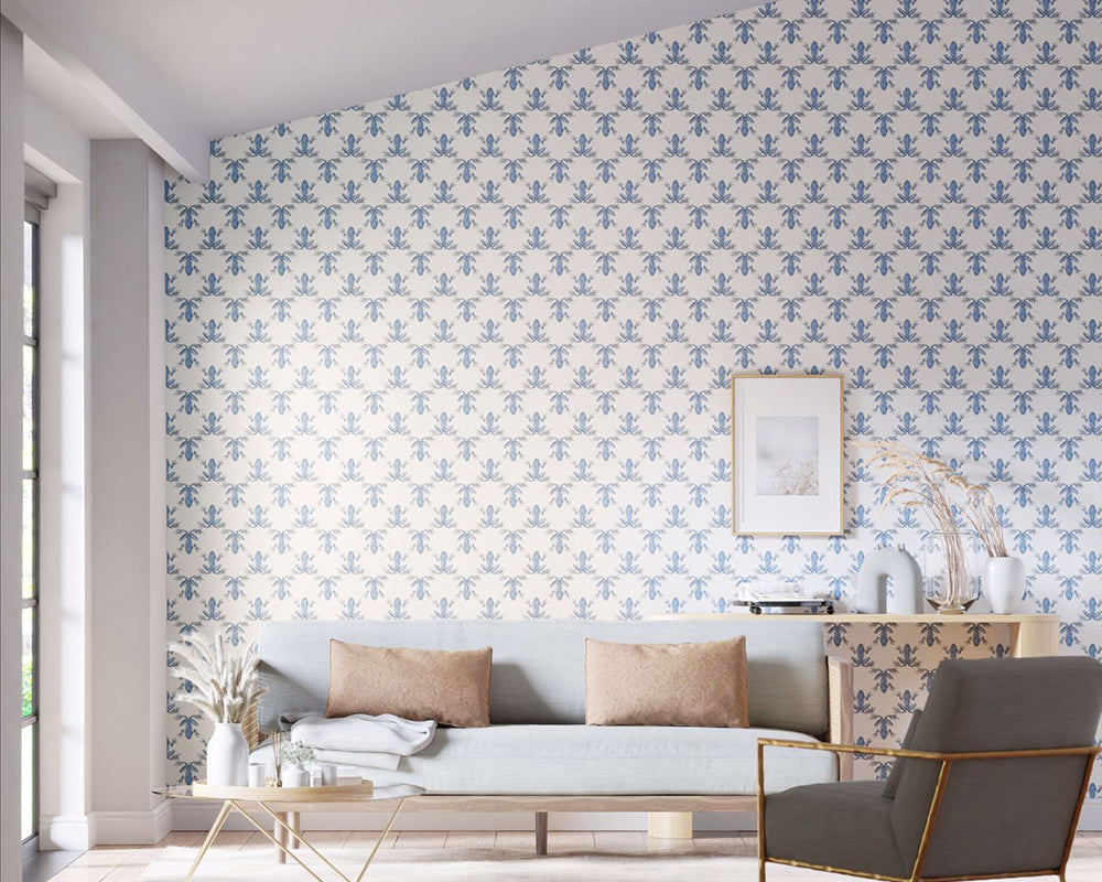 Harlequin Wood Frog Wallpaper in a living space