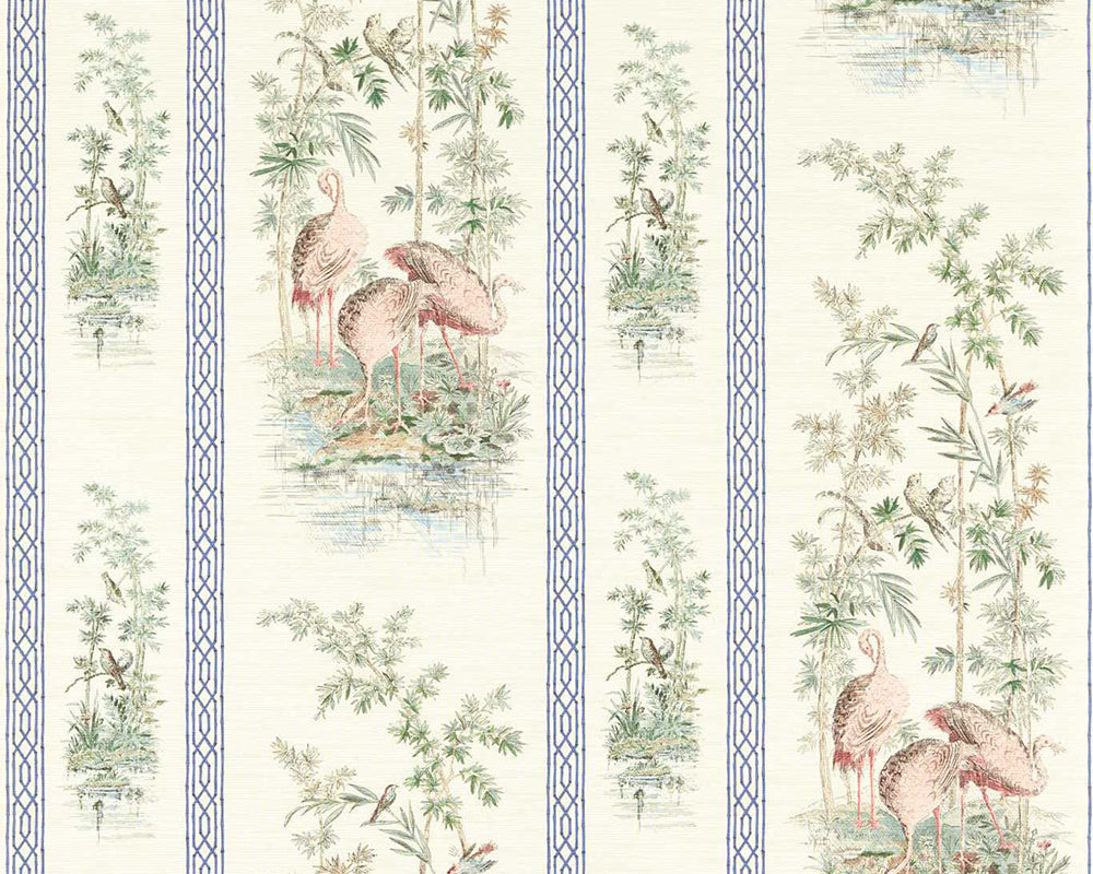 Zoffany Storks & Thrushes Wallpaper