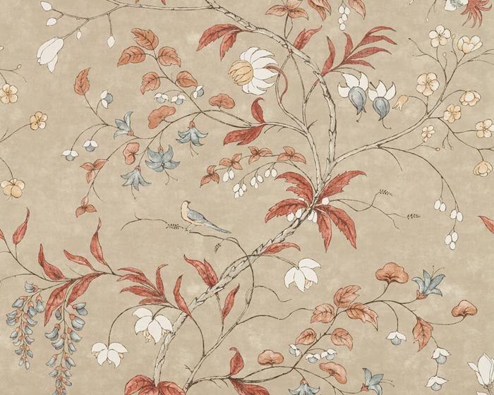 Zoffany Chambalon Sunstone/Linen 312852 Wallpaper