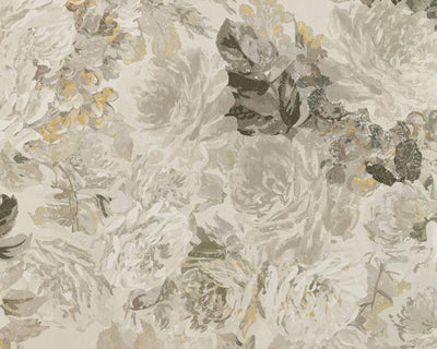 Zoffany Rose Absolute Linen/Gold  312853 Wallpaper