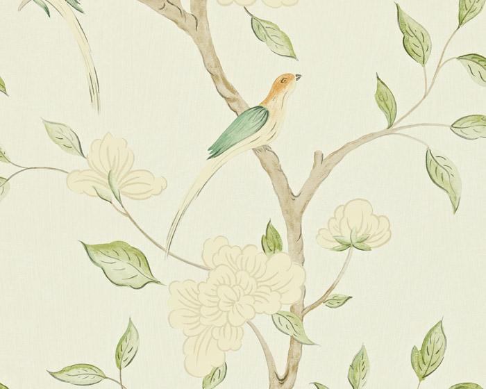 Zoffany Eleonora Celadon/Cream ZGUV08002 Wallpaper