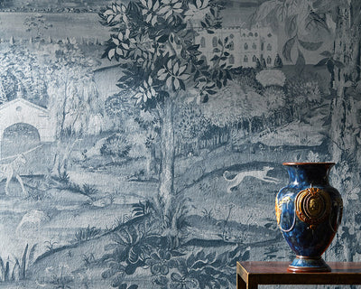 Zoffany Arcadian Thames Wallpaper in a home