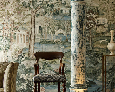 Zoffany Arcadian Thames Wallpaper in a room